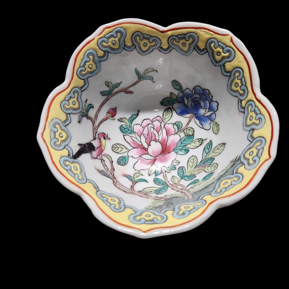 Floral Porcelain Decorative Bowl